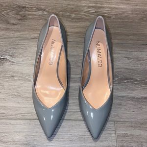 NUMALEO Women's High Heel Casual Wedge Solid Slip On Pointed Toe